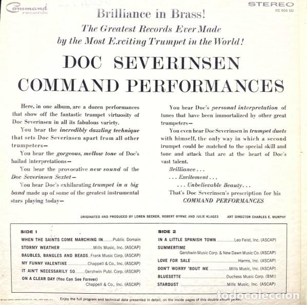 Discos de vinilo: LP vinilo de Doc Severinsen &ndash; Command Performances - Foto 5