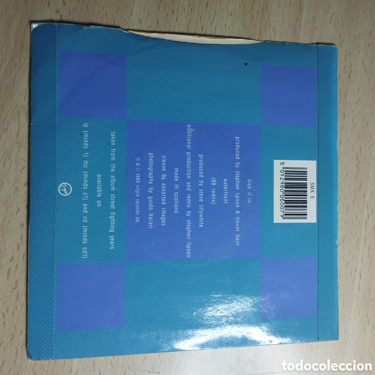 Discos de vinilo: Single 7&rdquo; Simple Minds 1989 Kick It in + remix - Foto 2