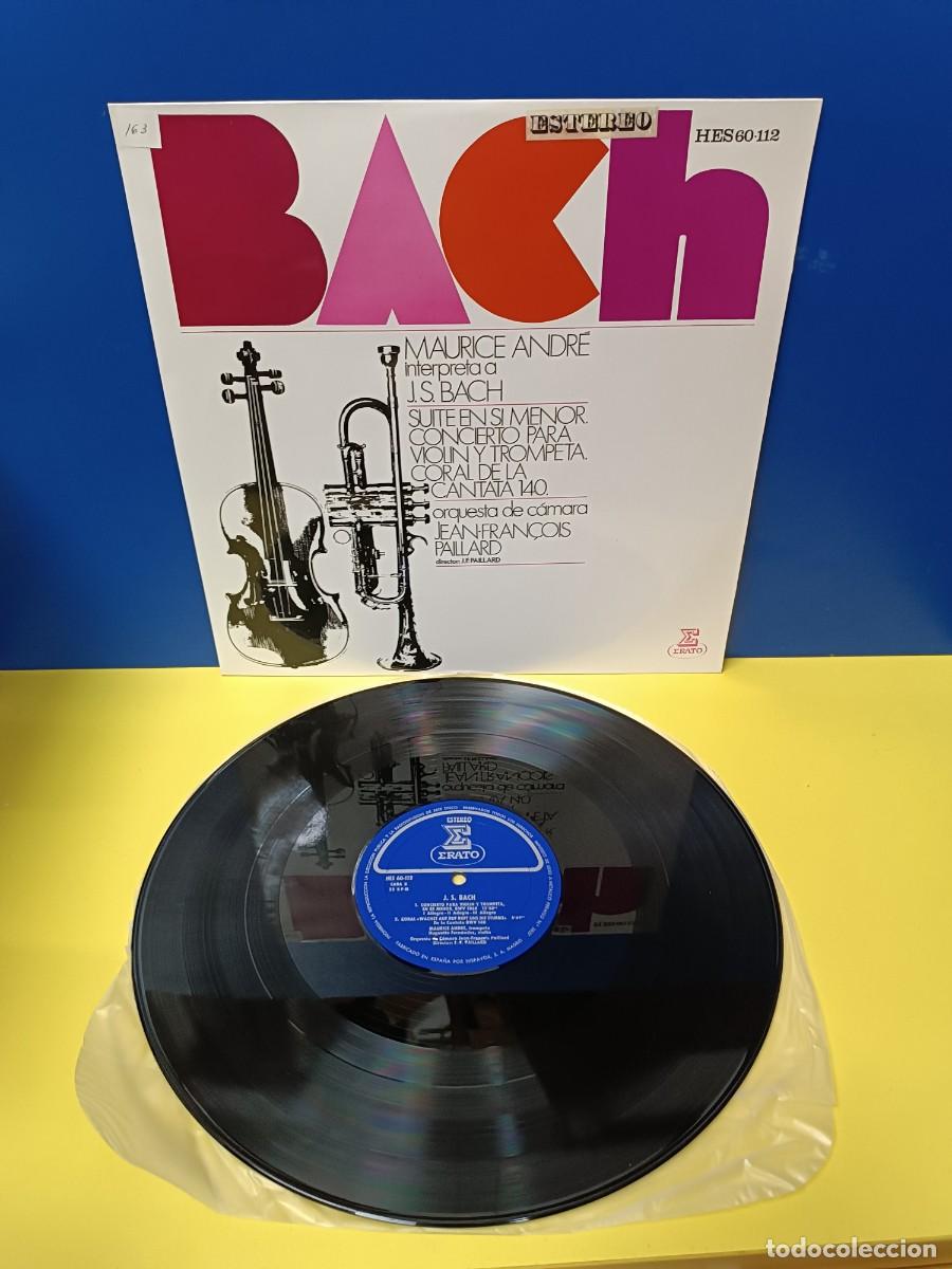 Discos de vinilo: BACH - MAURICE ANDRE INTERPRETA A J.S. BACH - DISCO DE VINILO - Foto 1