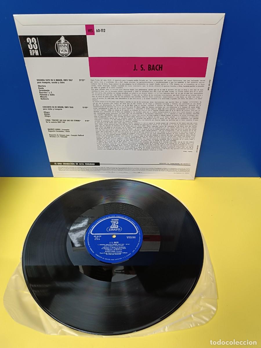 Discos de vinilo: BACH - MAURICE ANDRE INTERPRETA A J.S. BACH - DISCO DE VINILO - Foto 2