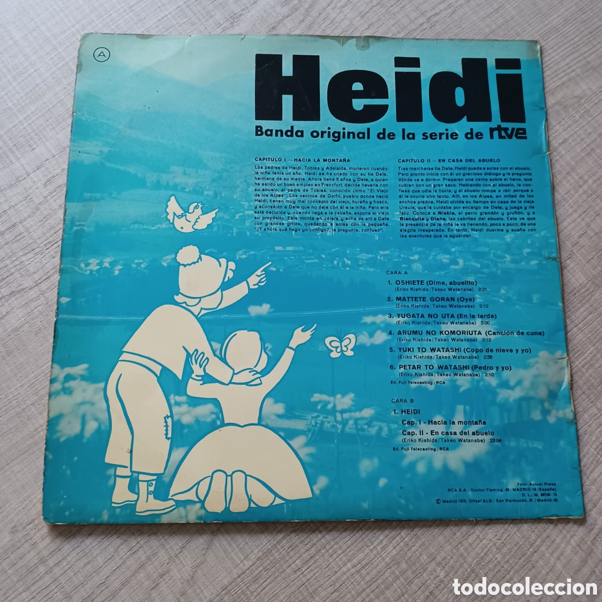 Discos de vinilo: HEIDI BANDA SONORA ORIGINAL RTVE 1976. - Foto 3