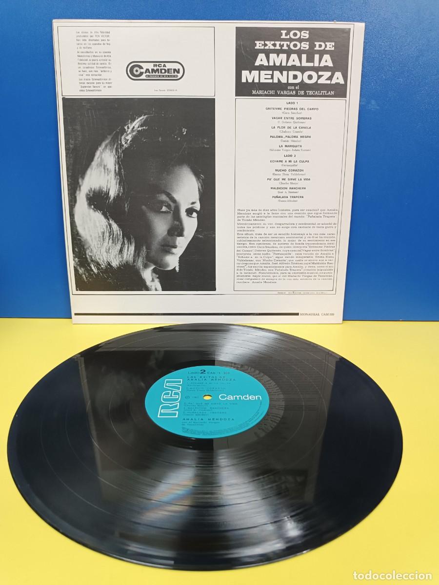 Discos de vinilo: LOS EXITOS DE AMALIA MENDOZA - DISCO DE VINILO - Foto 2