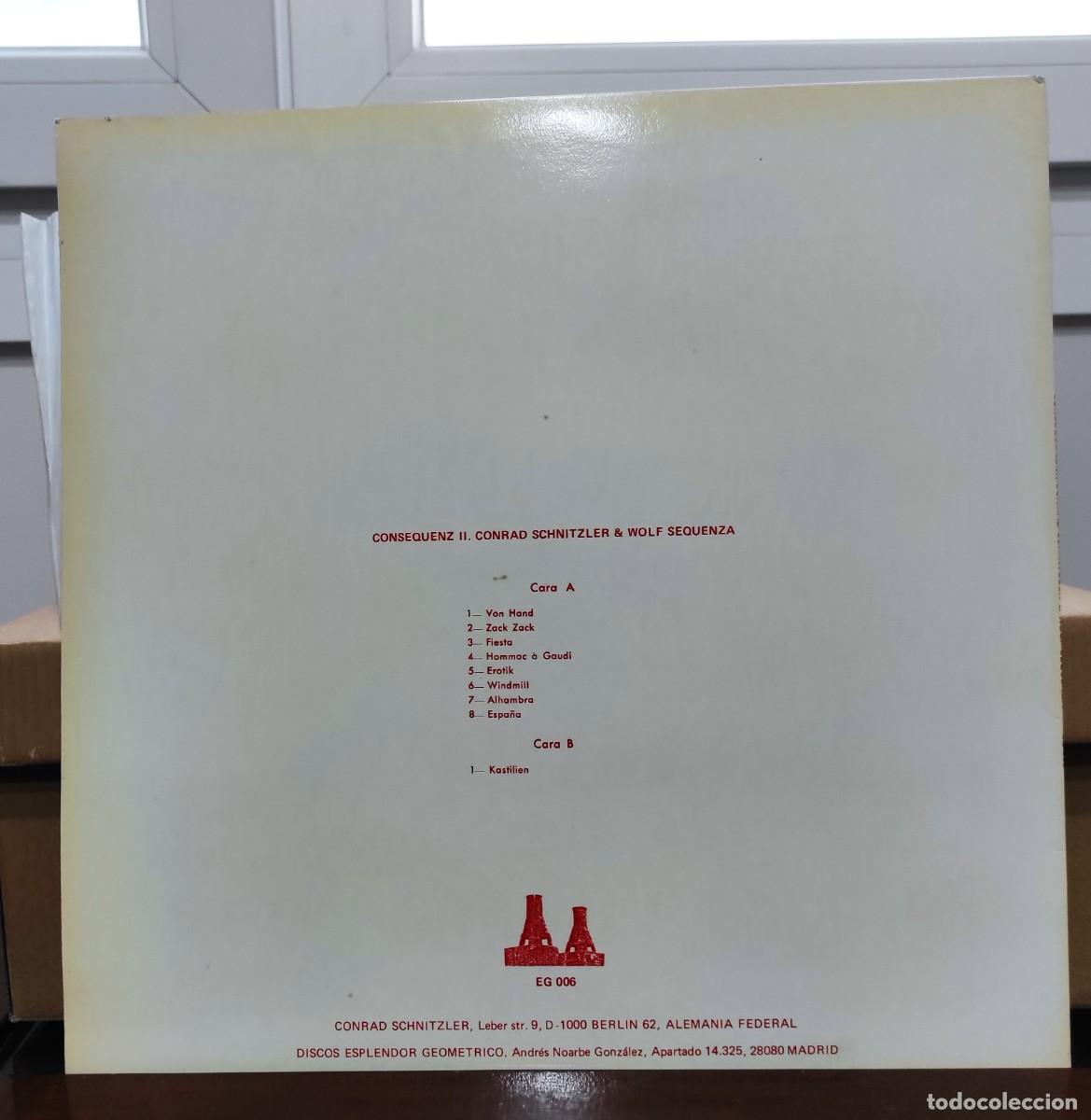 Discos de vinilo: Conrad Schnitzler & Wolf Sequenza &lrm;&ndash; Consequenz II - Discos Esplendor Geometrico 1986 - Foto 2