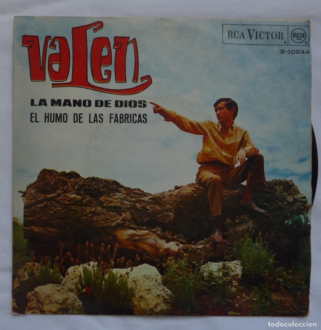 Discos de vinilo: VALEN // LA MANO DE DIOS // 1967 // SINGLE - Foto 1