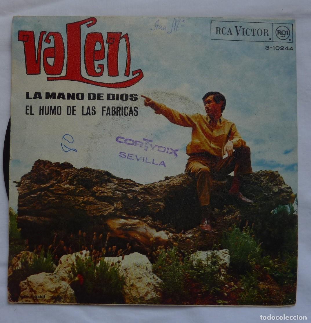 Discos de vinilo: VALEN // LA MANO DE DIOS // 1967 // SINGLE - Foto 2