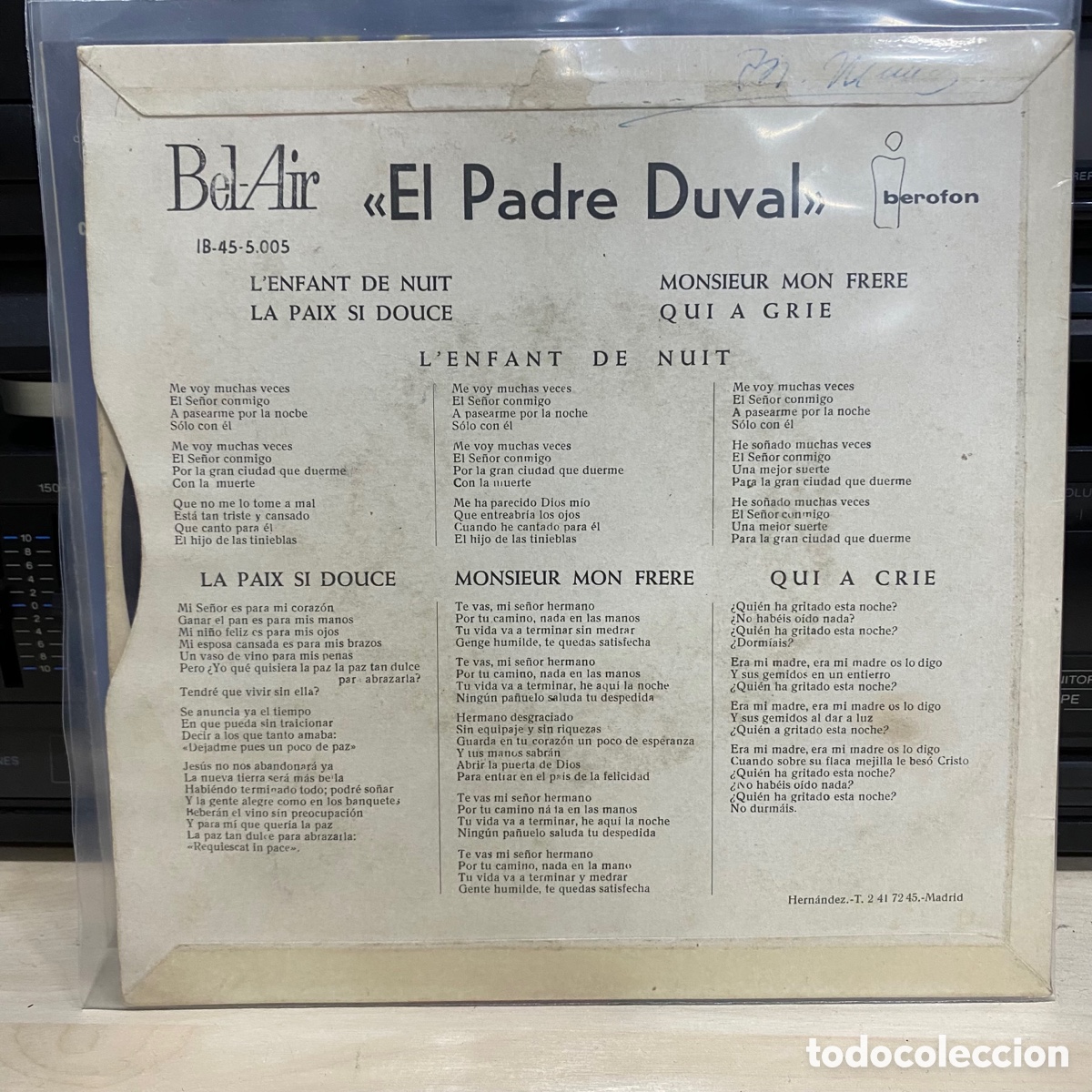 Discos de vinilo: Aim&eacute; Duval - El Padre Duval (7&rdquo;, EP) - Foto 2