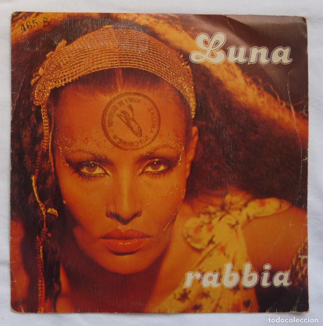 Discos de vinilo: LUNA // RABBIA // 1979 // SINGLE - Foto 1