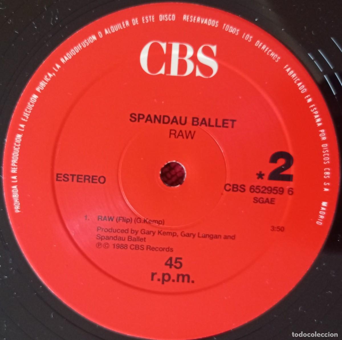Discos de vinilo: SPANDAU BALLET ** Raw ** 1988 MAXI SINGLE VINILO - Foto 4