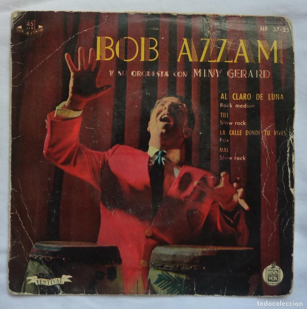 Discos de vinilo: BOB AZZAM // AL CLARO DE LUNA+3 // 1960 // EP - Foto 2