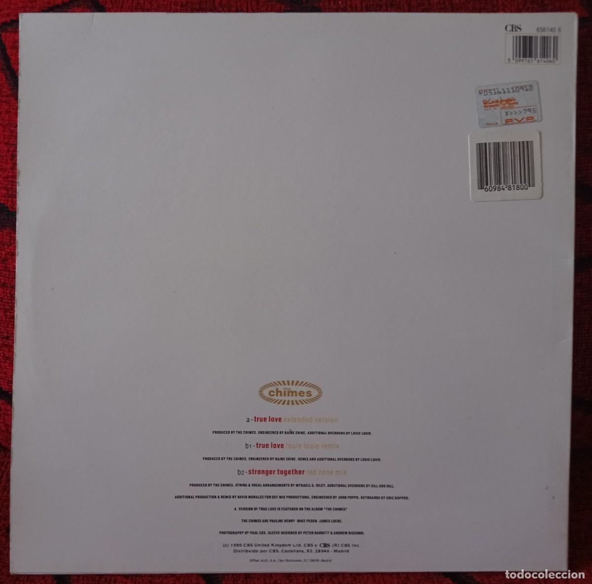 Discos de vinilo: THE CHIMES ** True Love** 1990 MAXI SINGLE VINILO - Foto 2