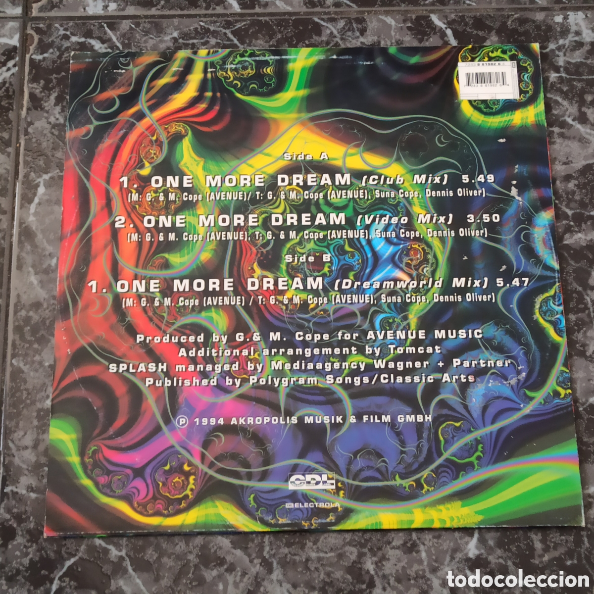 Discos de vinilo: Splash - One More Dream (12&rdquo;) - Foto 2
