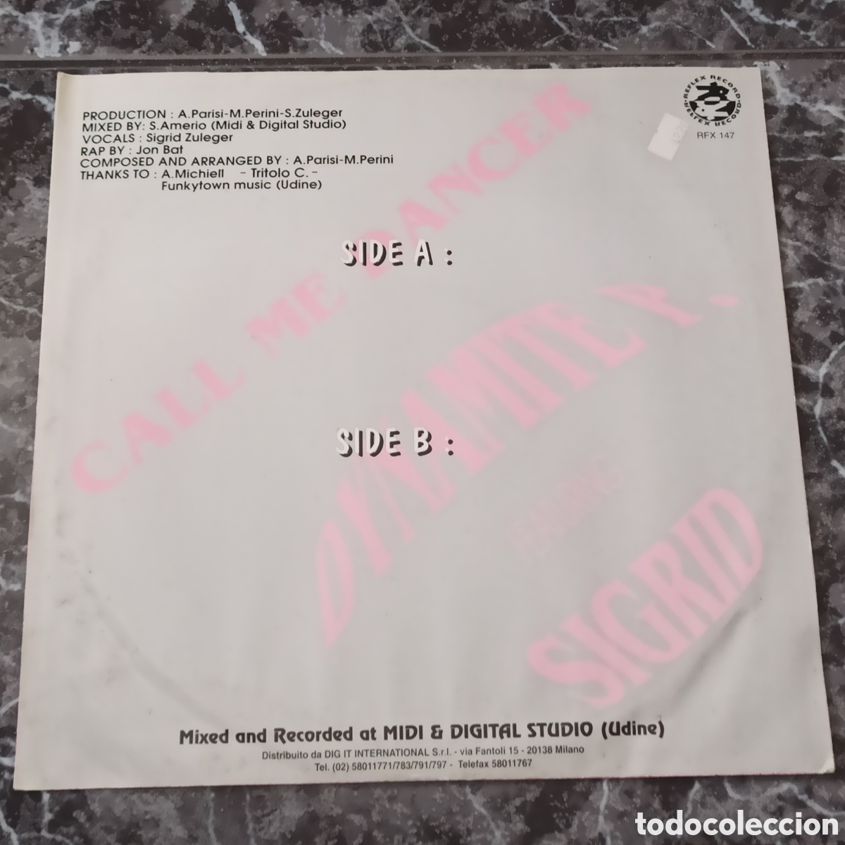 Discos de vinilo: Dynamite P. Feat. Sigrid - Call Me Dancer (12&rdquo;) ) - Foto 2