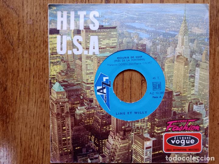 Discos de vinilo: Line et Willy - mourir de soif + dans ton coeur et le mien