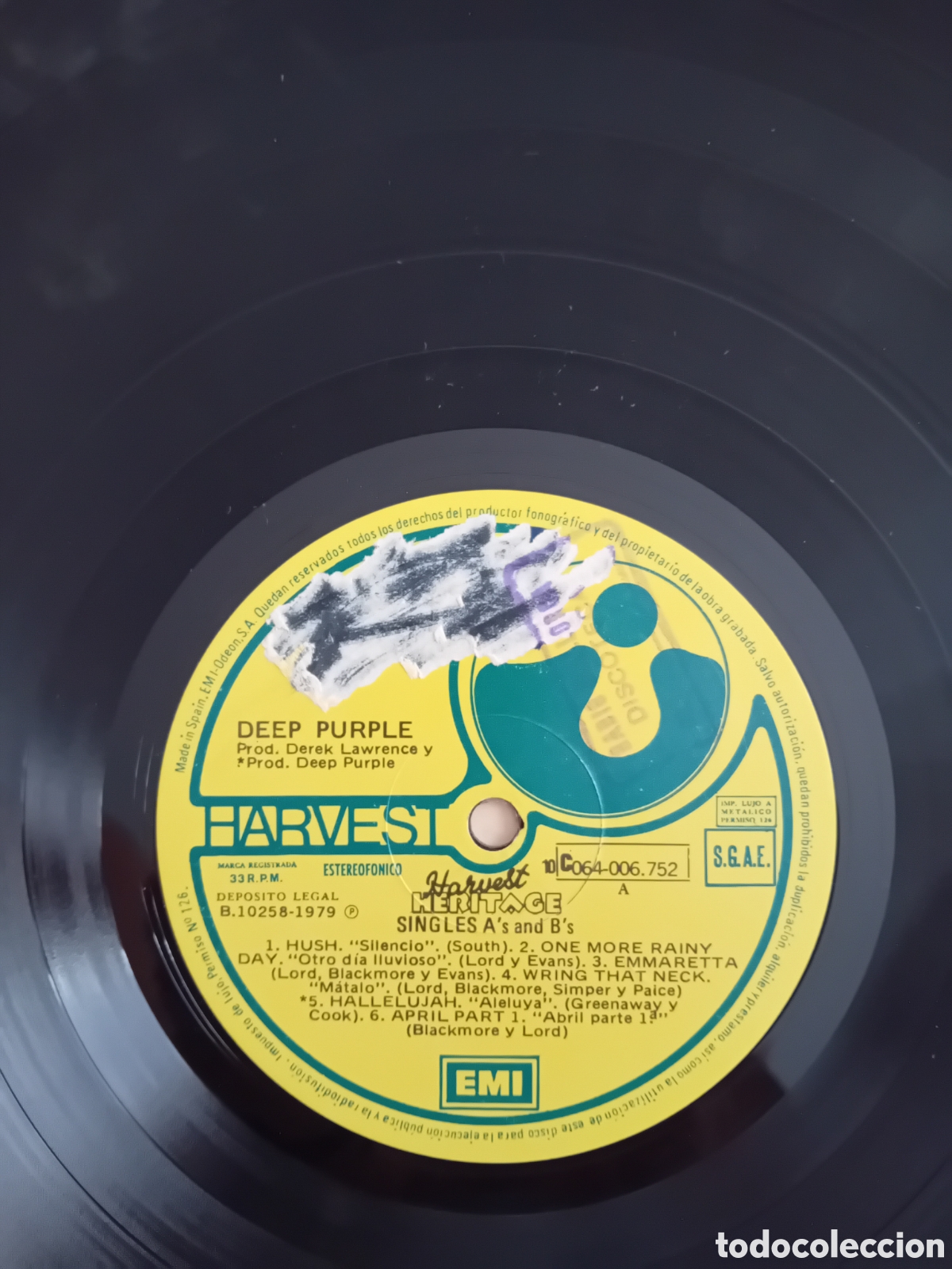 Discos de vinilo: DEEP PURPLE. SINGLES. HARVEST HERITAGE - Foto 4