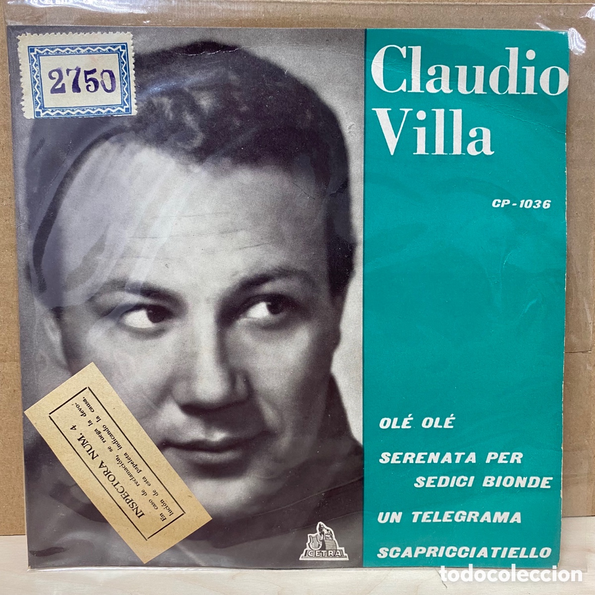 Discos de vinilo: Claudio Villa - Ol&eacute; Ol&eacute; (7&rdquo;, EP) - Foto 1