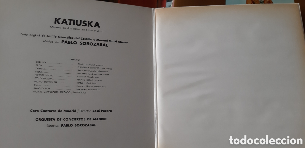 Discos de vinilo: Katiuska. Pablo Sorozabal - Foto 2