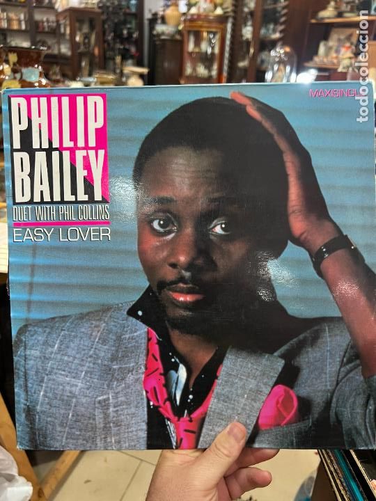 Discos de vinilo: LP PHILIP BAILEY - DUET WITH PHIL COLLINS - EASY LOVER - Foto 1