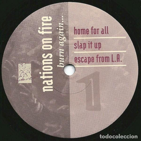 Discos de vinilo: Nations On Fire &lrm;&ndash; Burn Again... - 2x7&rdquo; - Strive Records &lrm;&ndash; STR-05 (1992) - Foto 4