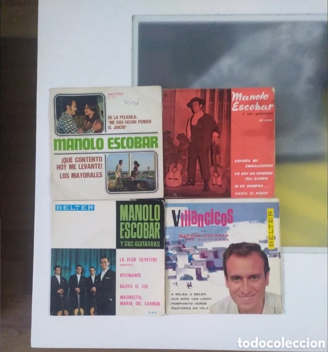 Discos de vinilo: Lote 4 Single / Eps Manolo Escobar - Foto 1
