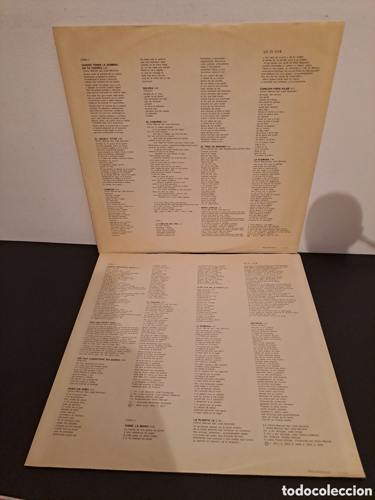 Discos de vinilo: VICTOR MANUEL. A&Ntilde;O TRAS A&Ntilde;O. PHILIPS. 2 LP. IGM/LA.2? - Foto 5