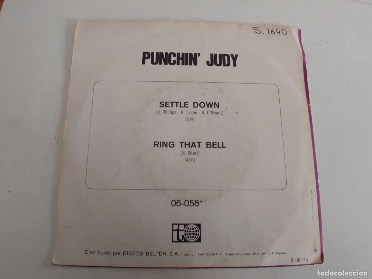 Discos de vinilo: PUNCHIN JUDY -SINGLE SETTLE DOWN - Foto 2