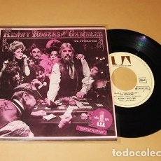 Discos de vinilo: KENNY ROGERS - THE GAMBLER (EL JUGADOR) - SINGLE - 1979 Nº1 USA / BALADA COUNTRY