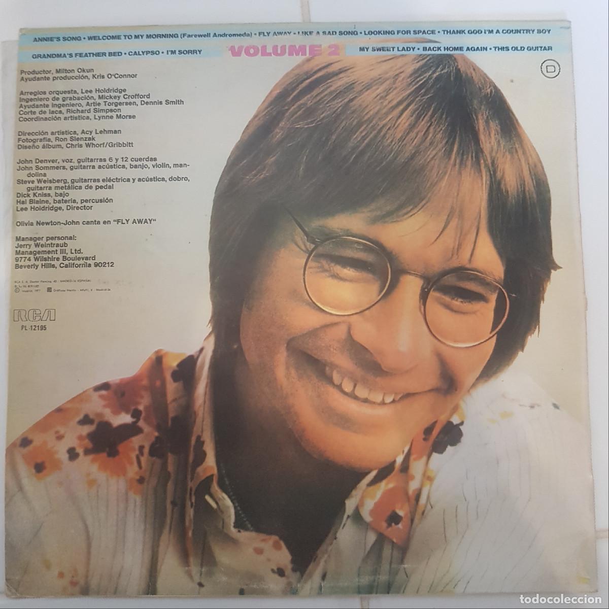 Discos de vinilo: JOHN DENVER. GREATEST HITS VOL.2 - Foto 2