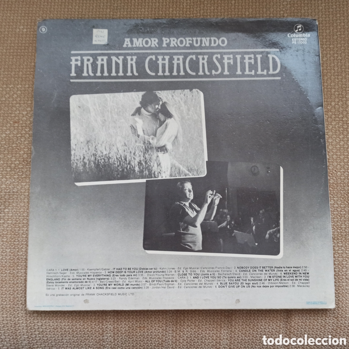 Discos de vinilo: Frank Chacksfield - Amor Profundo (LP, Album) - Foto 2
