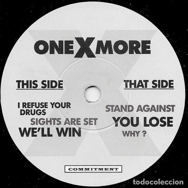 Discos de vinilo: One X More &lrm;&ndash; One X More - 7&rdquo; - Commitment Records &lrm;&ndash; COM8 (1998) - Foto 3