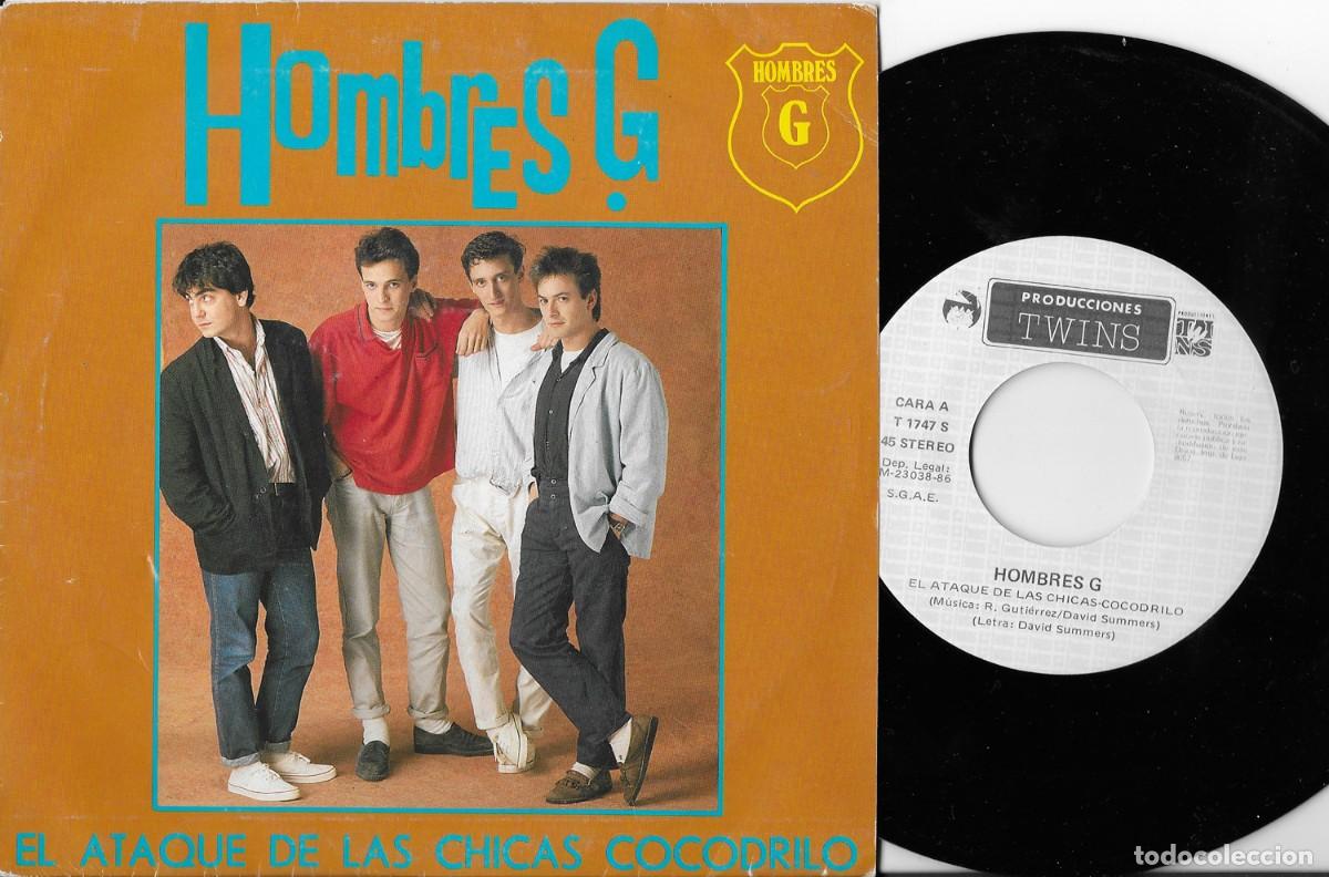 Discos de vinilo: HOMBRES G SINGLE ERROR EN GALLETA DEL DISCO - Foto 1