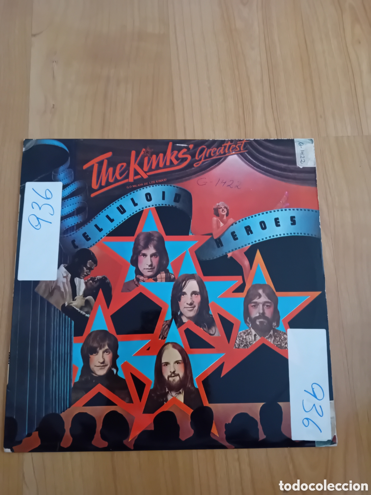 Discos de vinilo: THE KINKS. GREATES CELLULOID HEROES - Foto 1