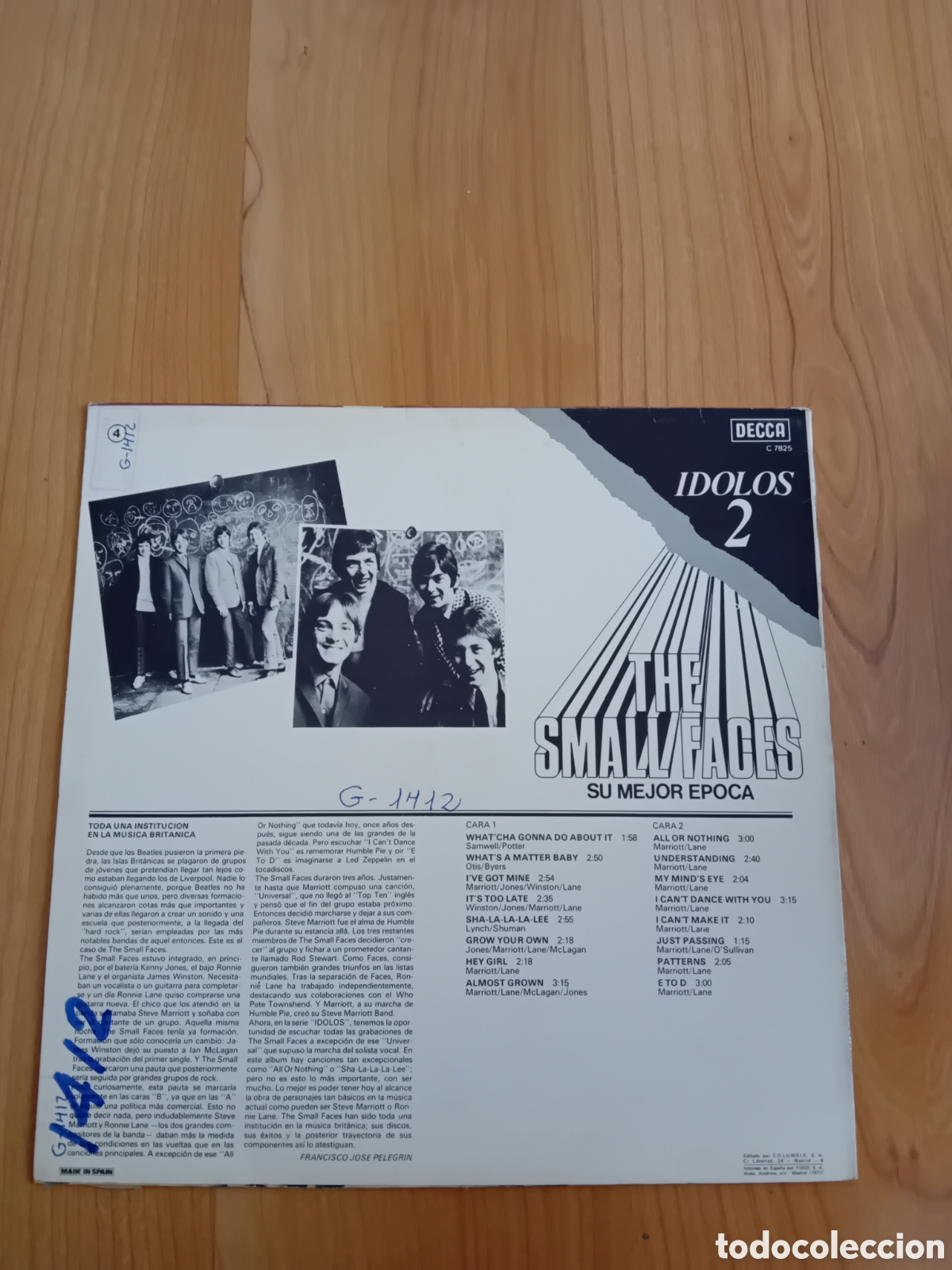 Discos de vinilo: THE SMALL FACES. SU MEJOR EPOCA. IDOLOS 2 - Foto 2