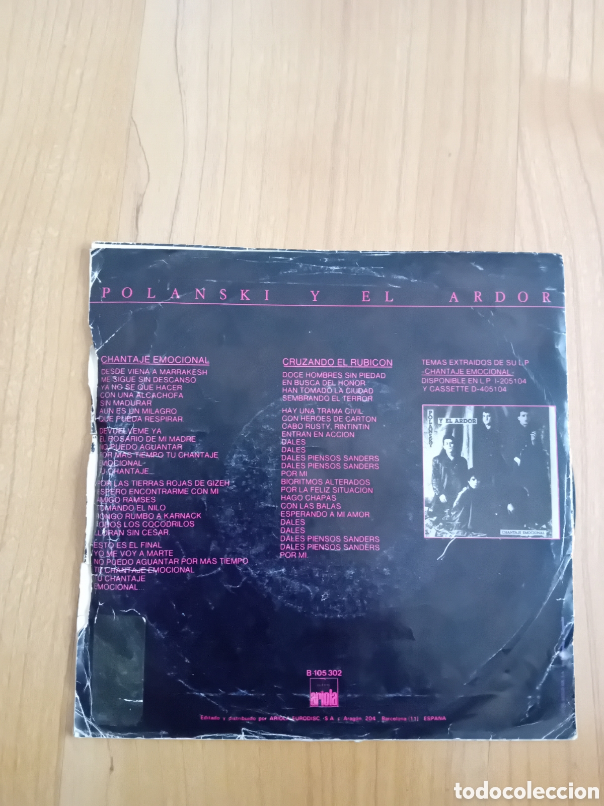 Discos de vinilo: POLANSKI Y EL ARDOR. CHANTAJE EMOCIONAL - Foto 2