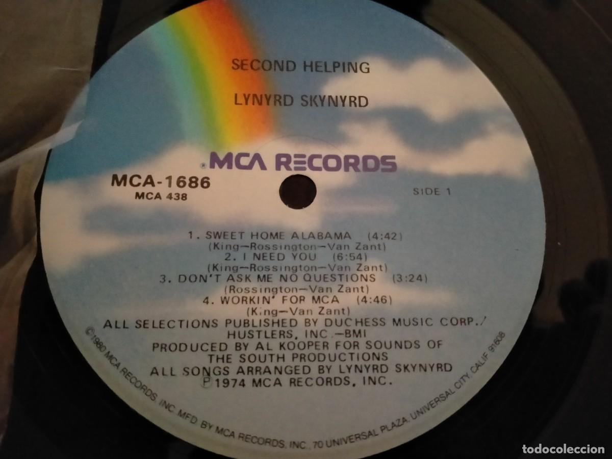Discos de vinilo: vinilo lp de lynyrd skynyrd-second helping - Foto 3