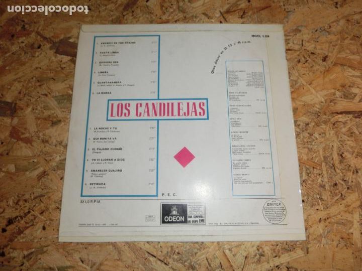 Discos de vinilo: LOS CANDILEJAS - CUARTETO CANDILEJAS - Foto 2
