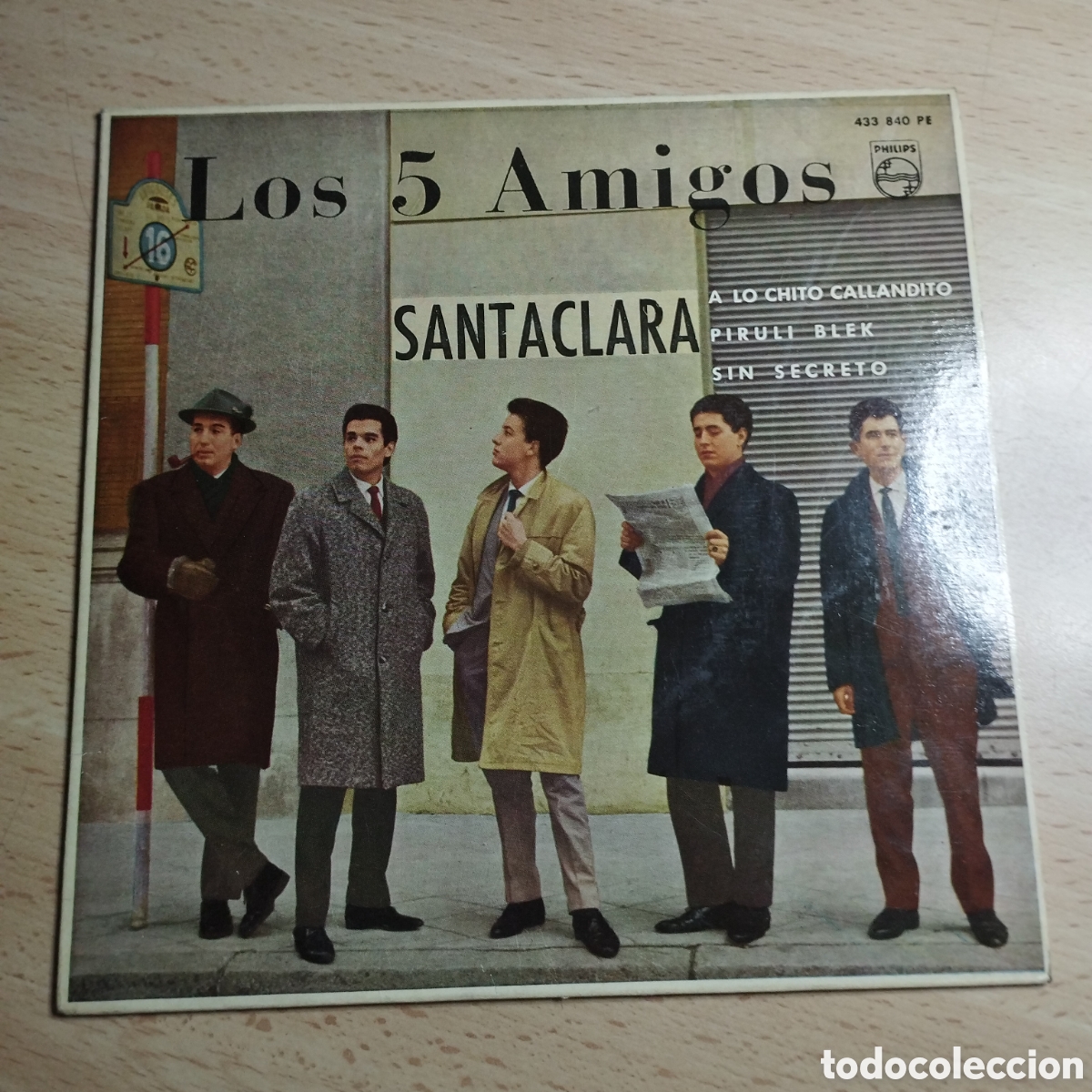 Discos de vinilo: EP 7&rdquo; Los 5 Amigos 1962 Santaclara + 3. - Foto 1