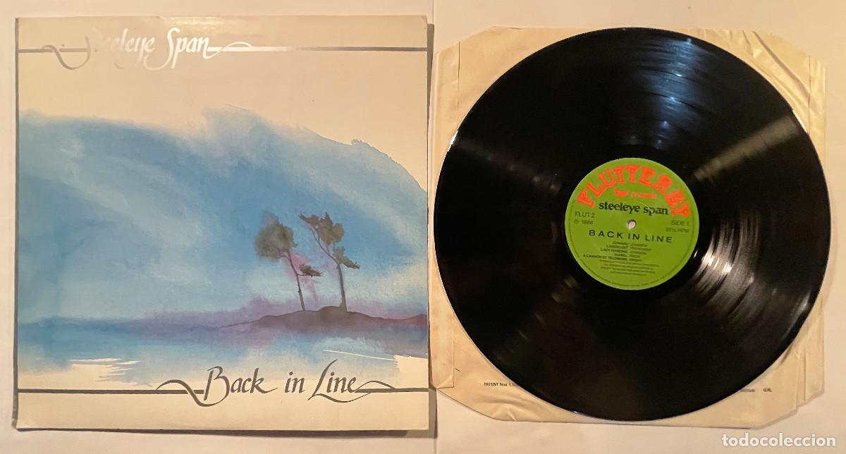 Discos de vinilo: STEELEYE SPAN BACK IN LINE (FLUTTERBY LP 1986) ENGLAND - Foto 3