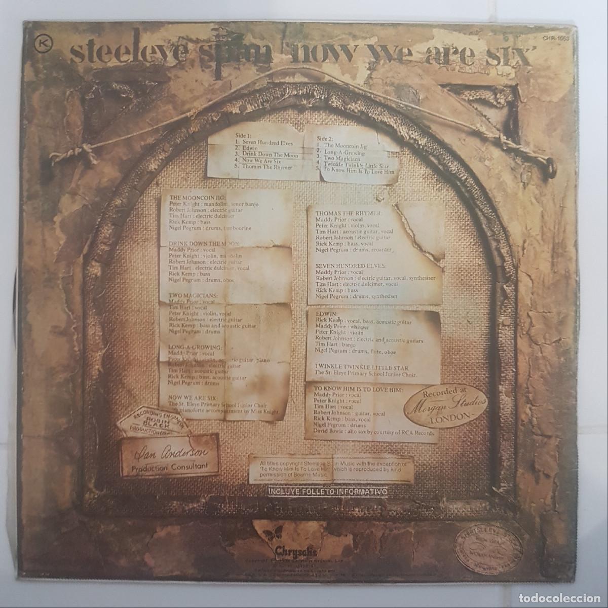 Discos de vinilo: STELEYE SPAN.NOW WE ARE SIX - Foto 2