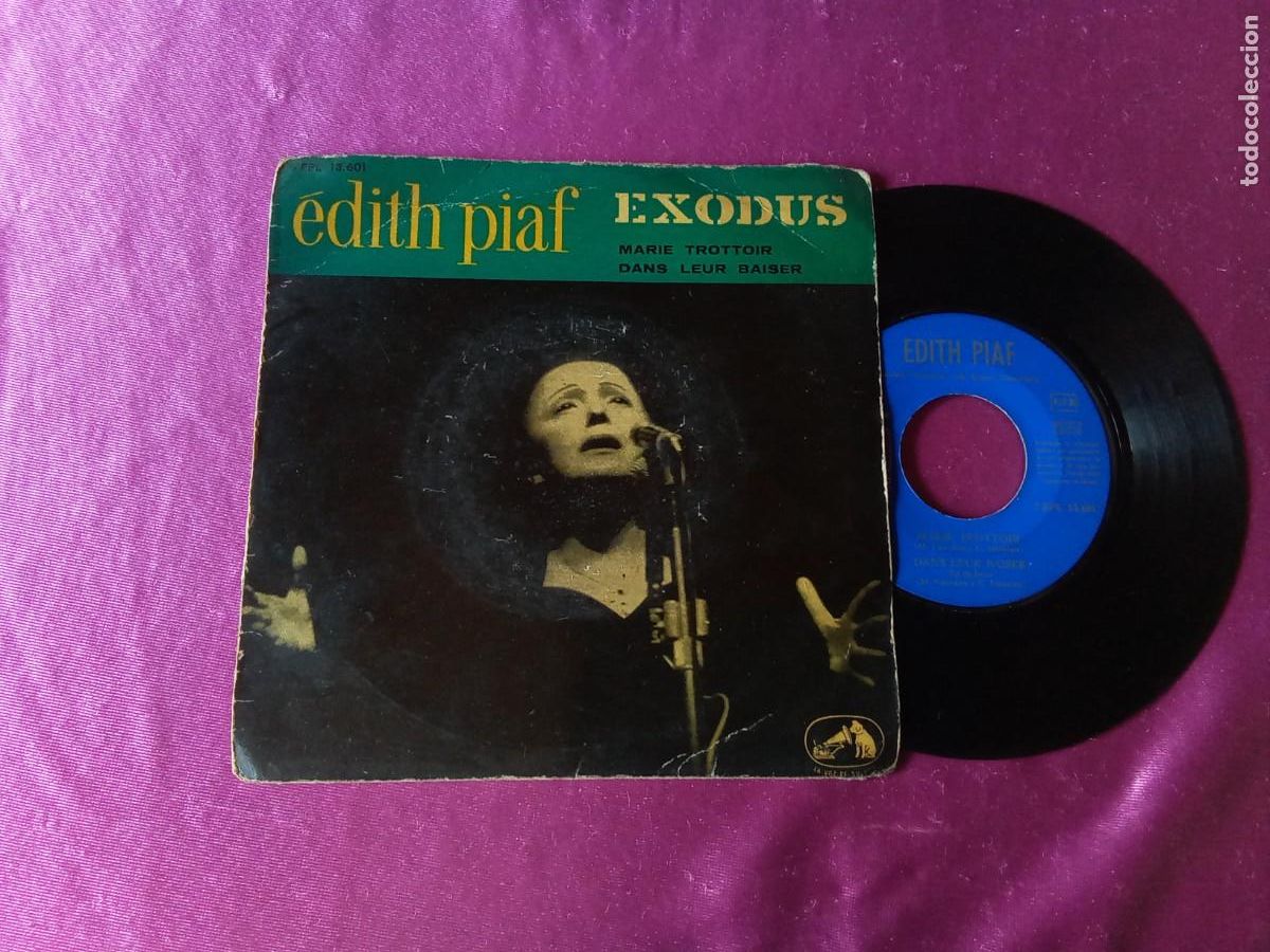 Discos de vinilo: EDITH PIAF EXODUS ROSA C2 41 - Foto 1
