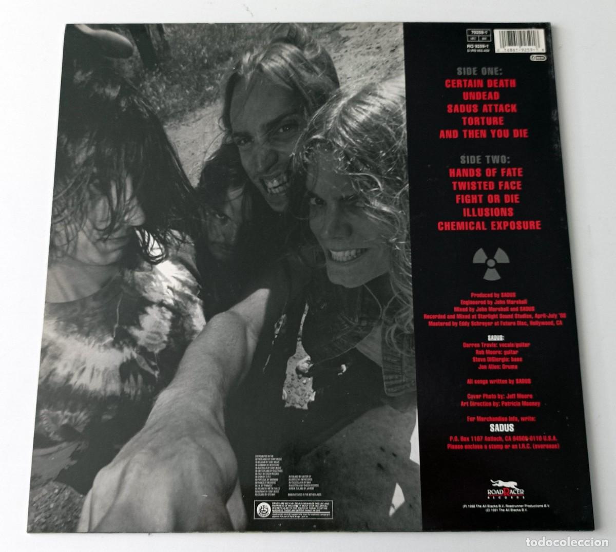 Discos de vinilo: LP SADUS - CHEMICAL EXPOSURE - Foto 2