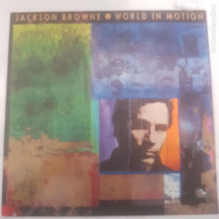 Discos de vinilo: JACKSON BROWNE. WORLD IN MOTION - Foto 1
