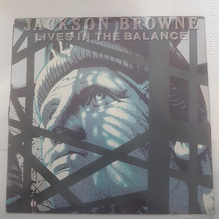 Discos de vinilo: JACKSON BROWNE. LIVES IN THE BALANCE - Foto 1