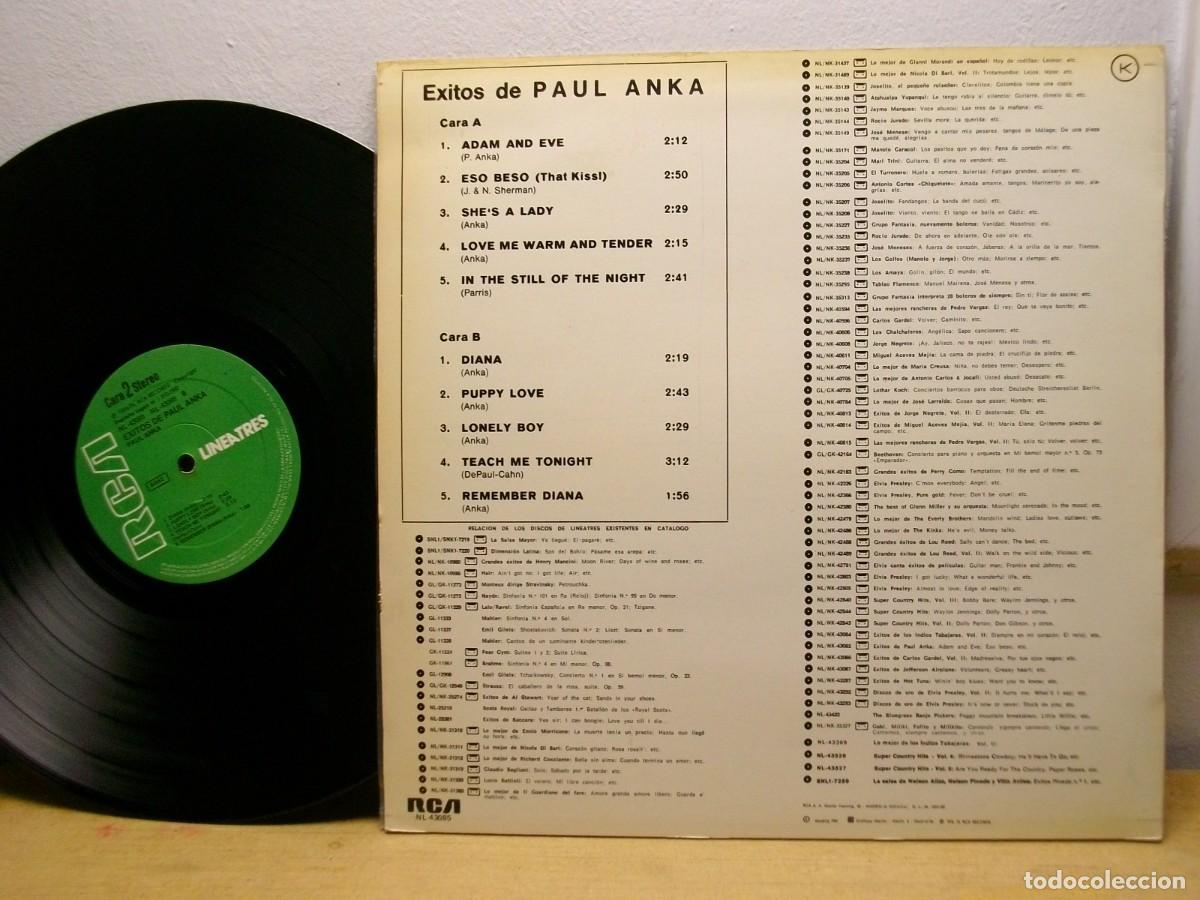 Discos de vinilo: Paul Anka &ndash; Exitos De Paul Anka LP - Foto 2