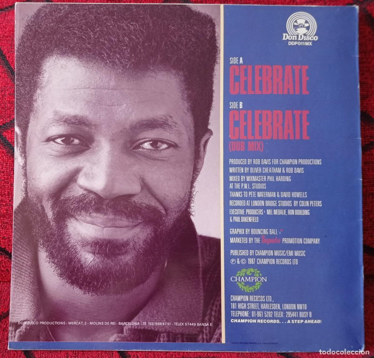 Discos de vinilo: OLIVER CHEATHAM ** Celebrate ** 1987 MAXI SINGLE VINILO - Foto 2