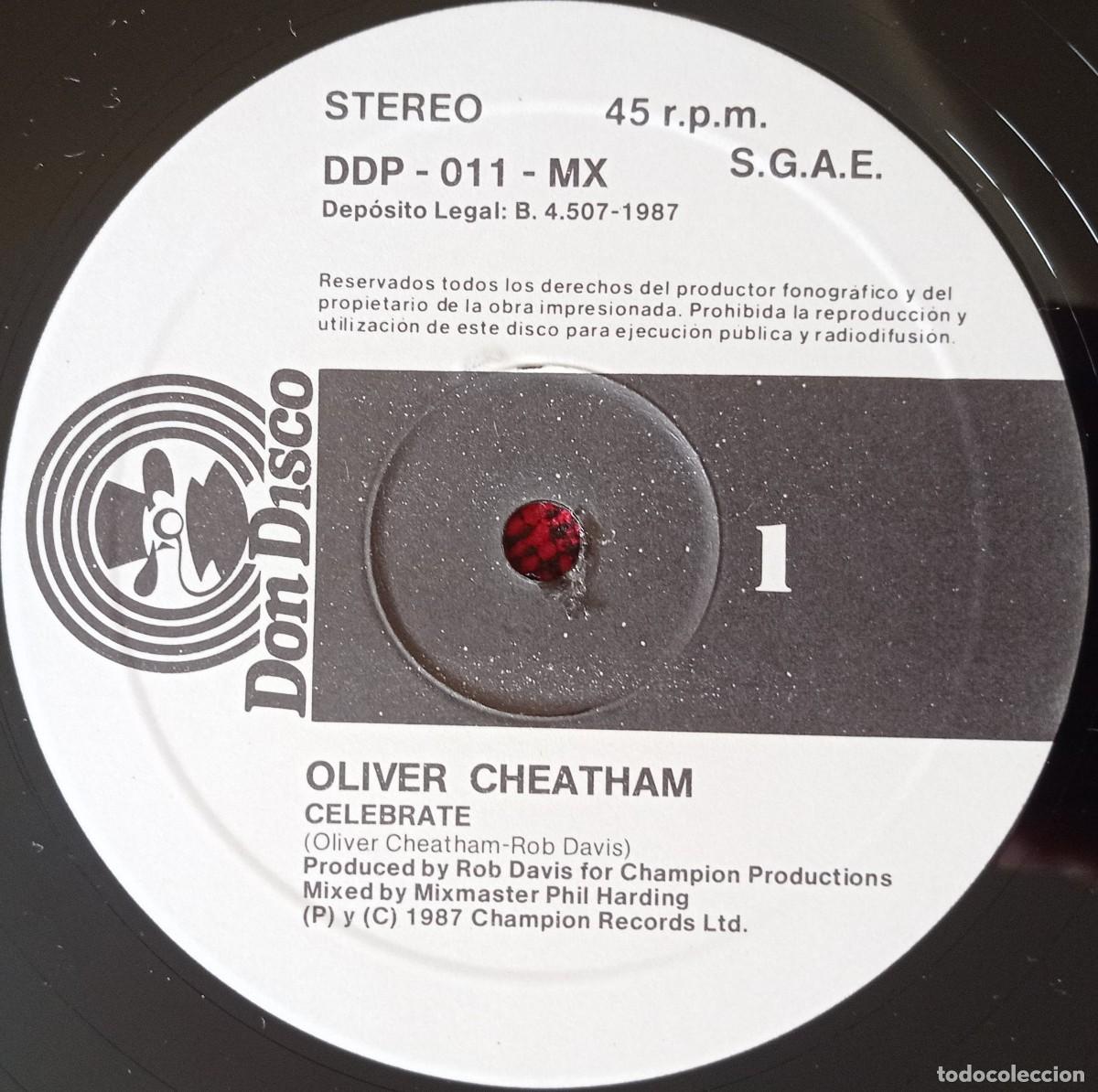 Discos de vinilo: OLIVER CHEATHAM ** Celebrate ** 1987 MAXI SINGLE VINILO - Foto 3