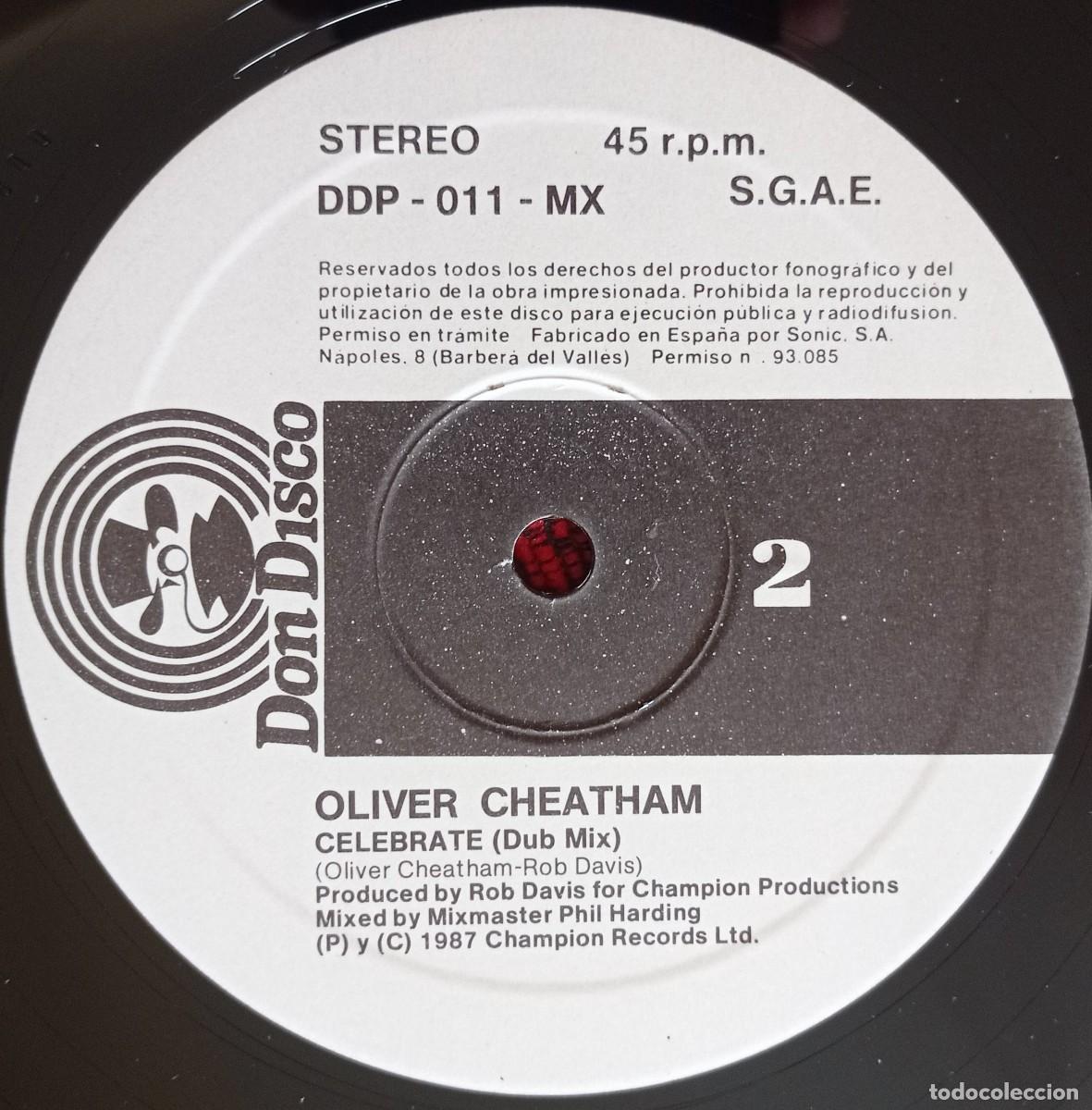 Discos de vinilo: OLIVER CHEATHAM ** Celebrate ** 1987 MAXI SINGLE VINILO - Foto 4