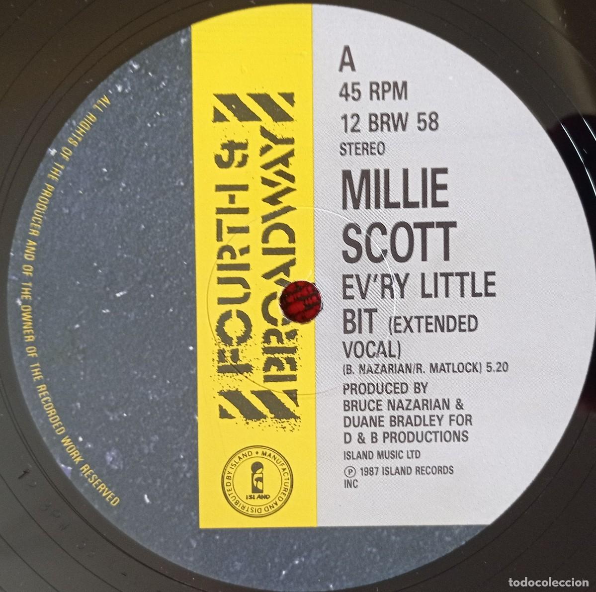 Discos de vinilo: MILLIE SCOTT ** Evry Little Bit ** 1987 UK - Foto 3