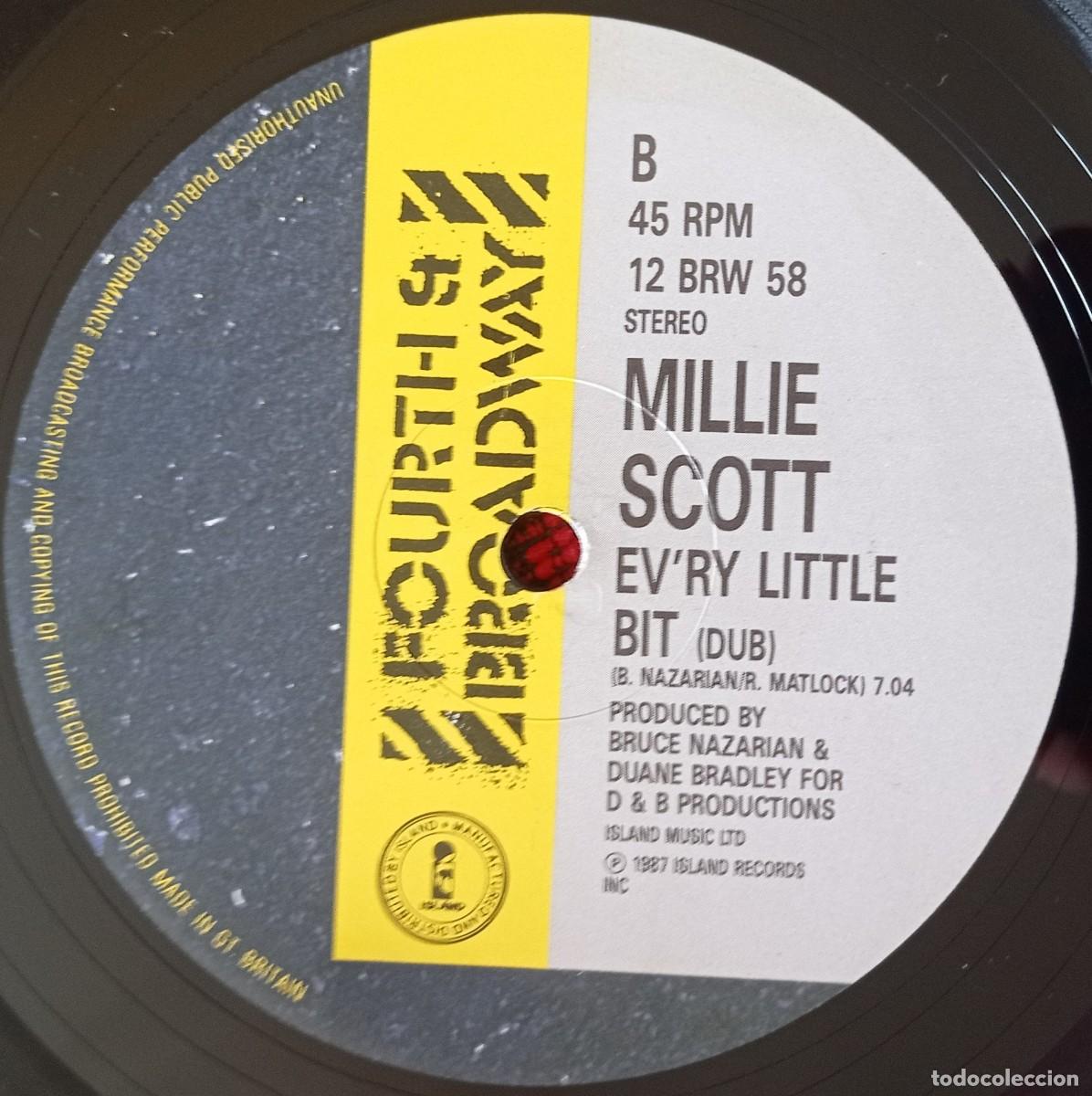 Discos de vinilo: MILLIE SCOTT ** Evry Little Bit ** 1987 UK - Foto 4