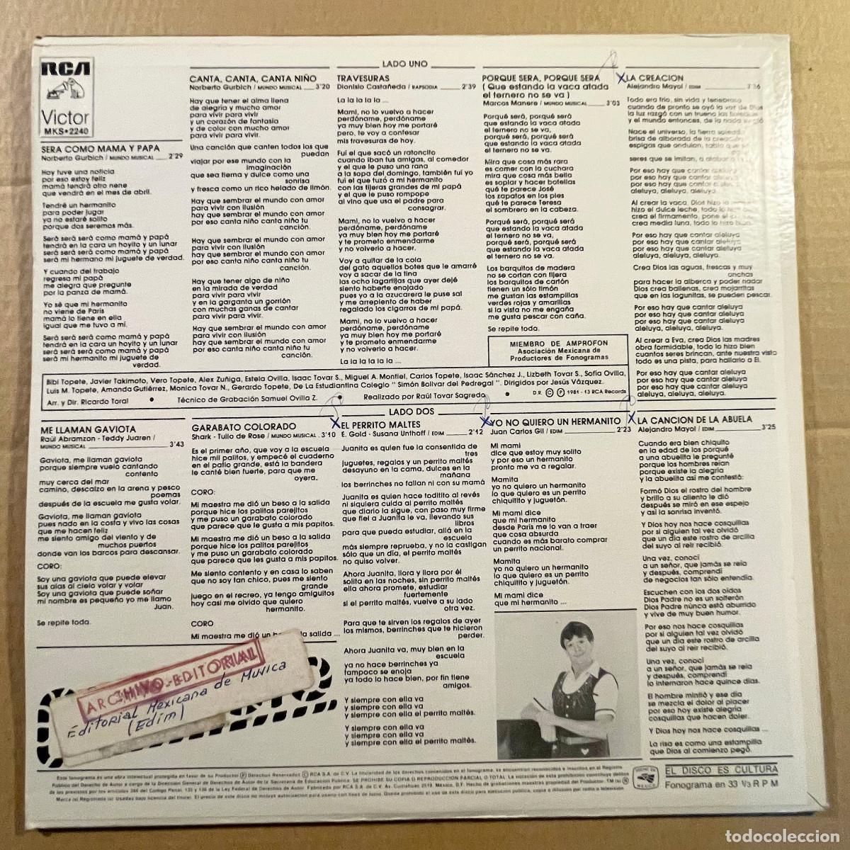 Discos de vinilo: CHABELO (LP RCA 1981) MEXICO - Foto 2