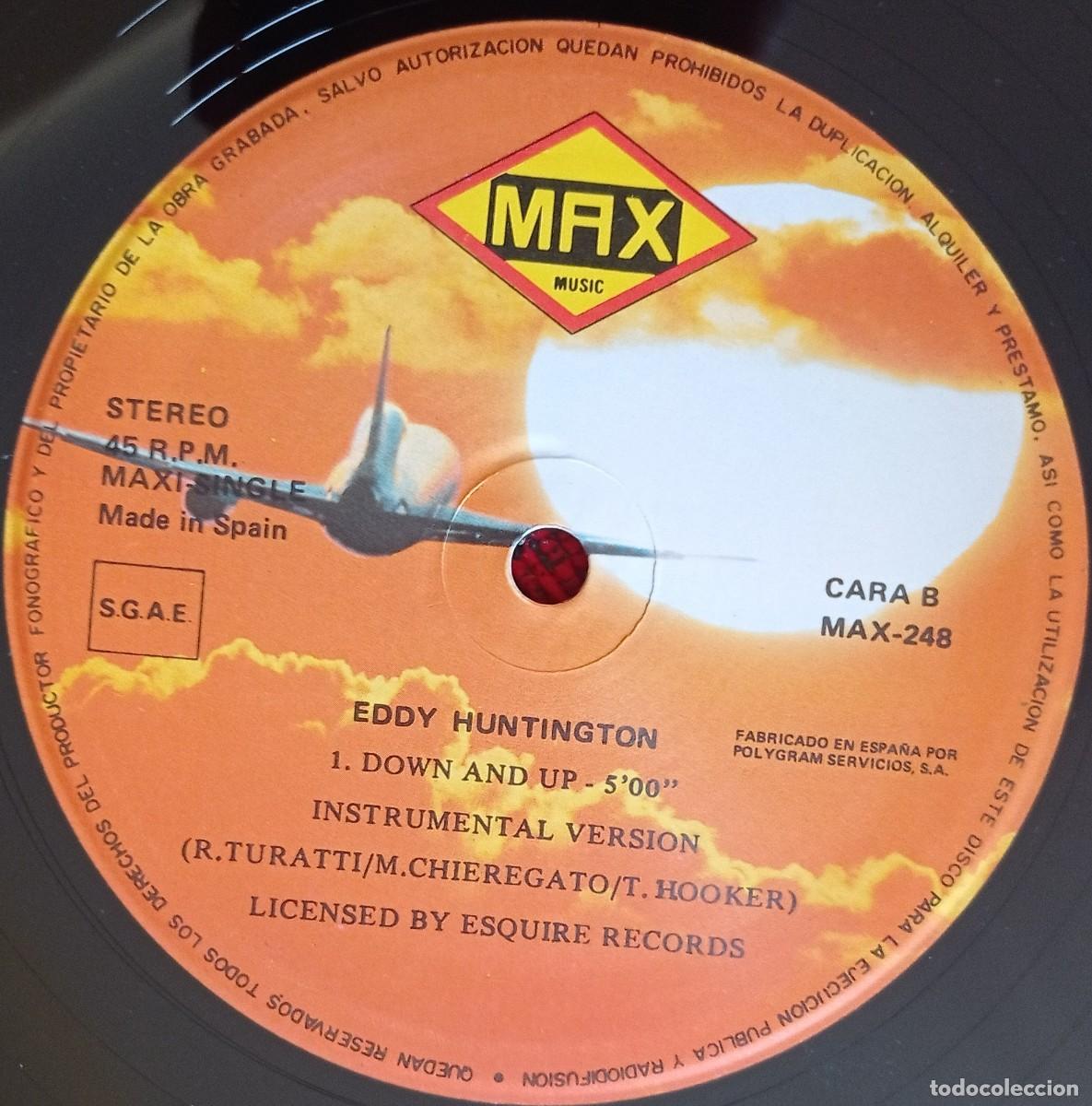 Discos de vinilo: EDDY HUNTINGTON ** Up & Down ** 1987 MAXI SINGLE VINILO - Foto 4